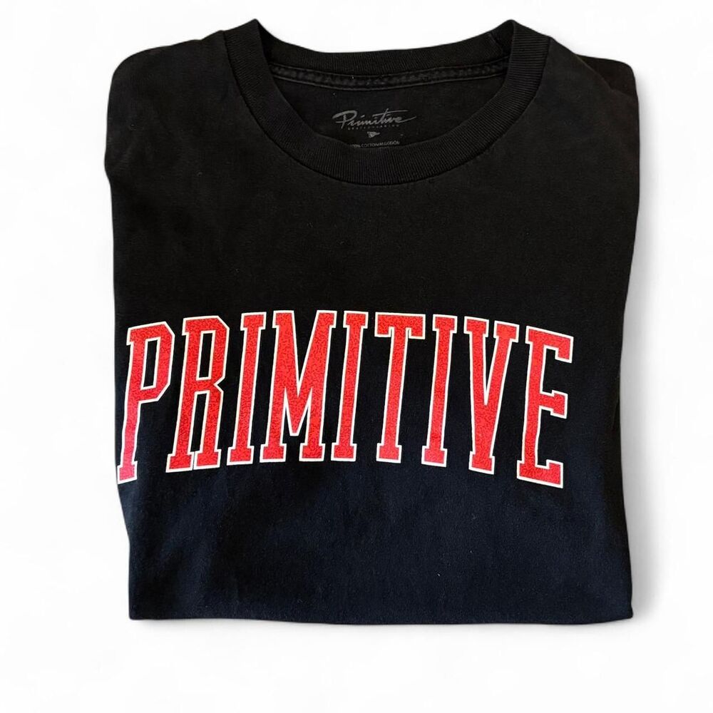 Primitive Men's Black and Red T-shirt